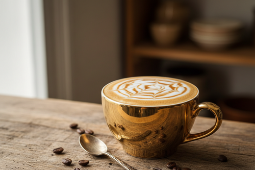 Café cremoso com Doce de Leite Casa Dourada