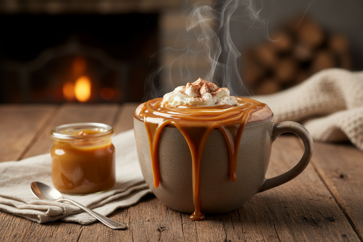 Chocolate quente com Doce de Leite Original: intenso e cremoso