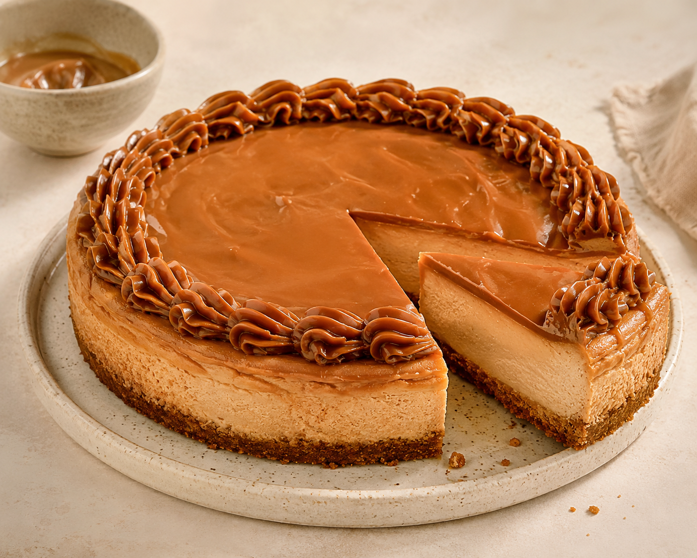Cheesecake
de doce de leite
